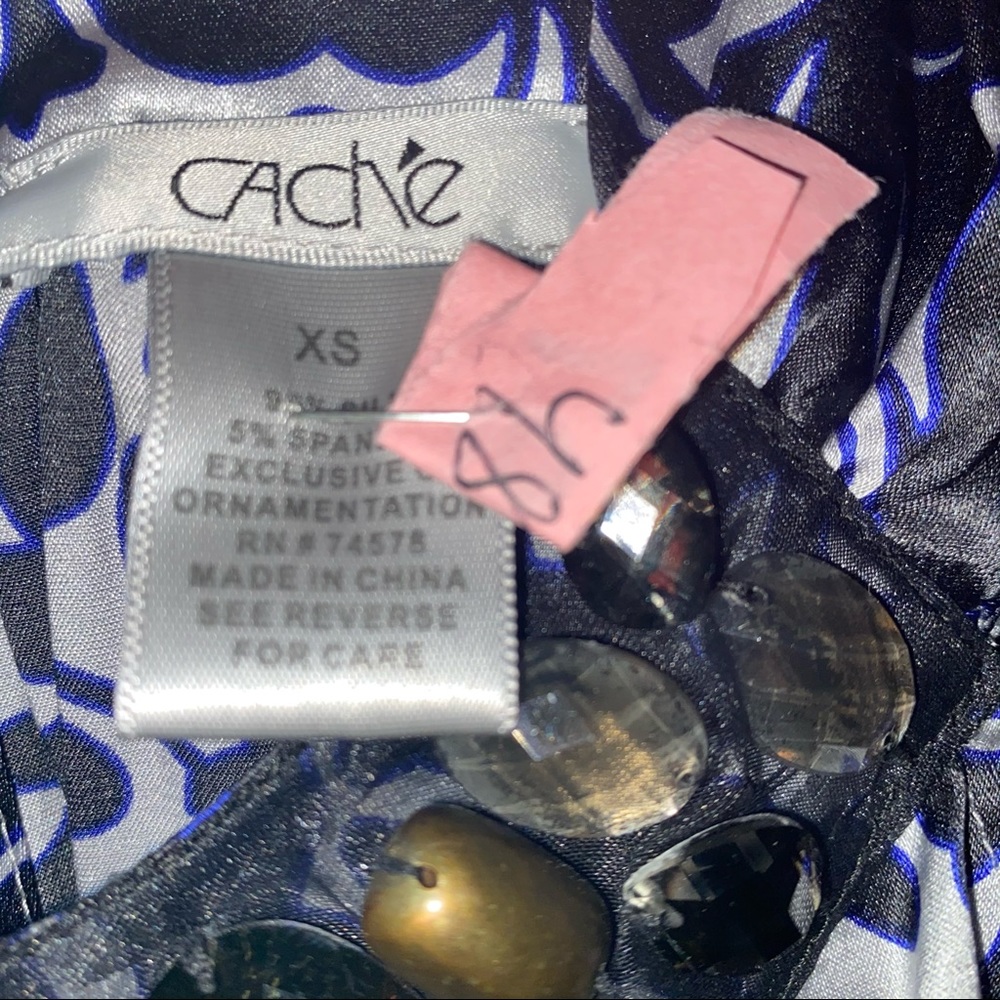 - Cache Sleeveless Top w Beaded Neckline - Picture 5 of 16
